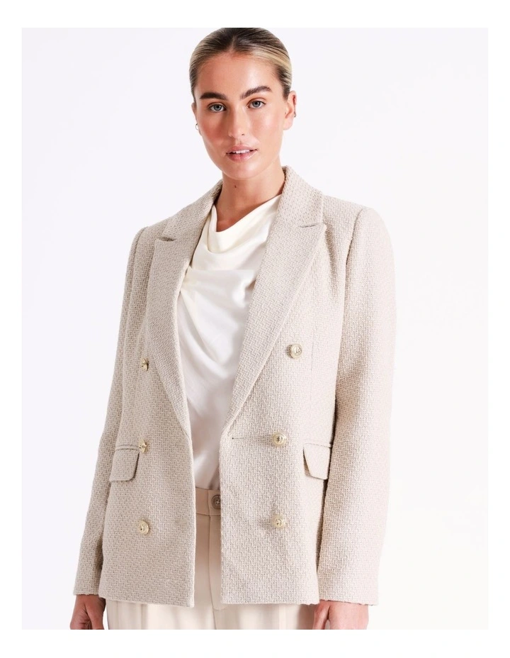 Vero Moda Brooke Double Breasted Blazer In Beige 5 Vero Moda Brooke Double Breasted Blazer In Beige - Image 3