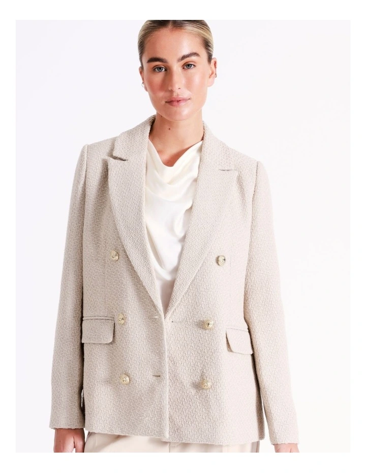 Vero Moda Brooke Double Breasted Blazer In Beige 7 Vero Moda Brooke Double Breasted Blazer In Beige - Image 5