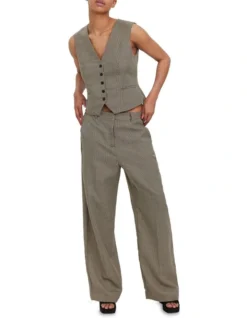 Vero Moda Troian Sleeveless Houndstooth Vest In Multi -Myer Fashion Store 957191230 3 720x928