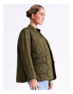 Vero Moda Felicity Quilted Jacket In Green 13 Vero Moda Felicity Quilted Jacket In Green -Myer Fashion Store 957193030 5 720x928