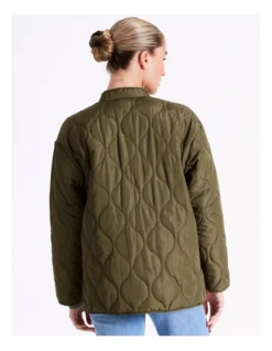 Vero Moda Felicity Quilted Jacket In Green 14 Vero Moda Felicity Quilted Jacket In Green -Myer Fashion Store 957193030 6 720x928