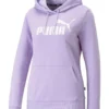Puma Essential Logo Hoodie In Purple