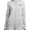 Puma Essential Small Logo Full-Zip Hoodie In Grey -Myer Fashion Store 957270430 1 720x928