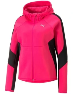 Puma Evostripe Full-Zip Hoodie In Pink