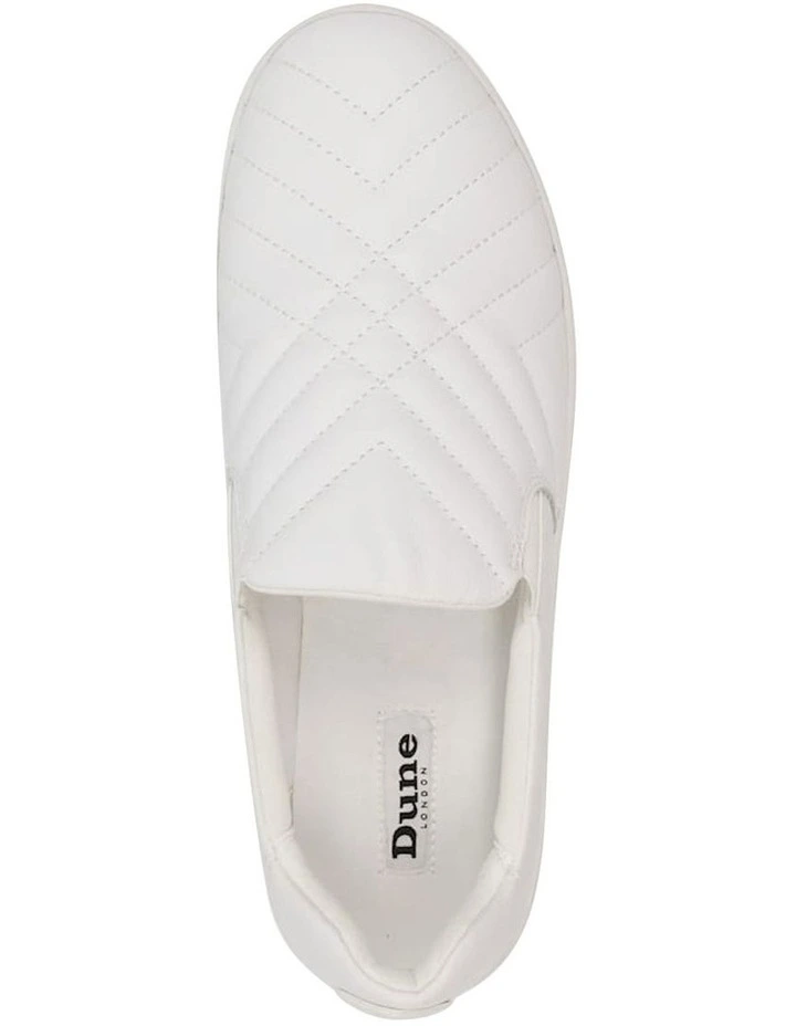 Dune London Effortless Sneaker In White 7 Dune London Effortless Sneaker In White - Image 5
