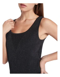 Cecilie Shimmer Knit Tank In Black -Myer Fashion Store 957473020 4 720x928