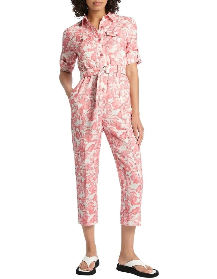 Squeeze The Day Jumpsuit In Ivory Multi 3 Squeeze The Day Jumpsuit In Ivory Multi