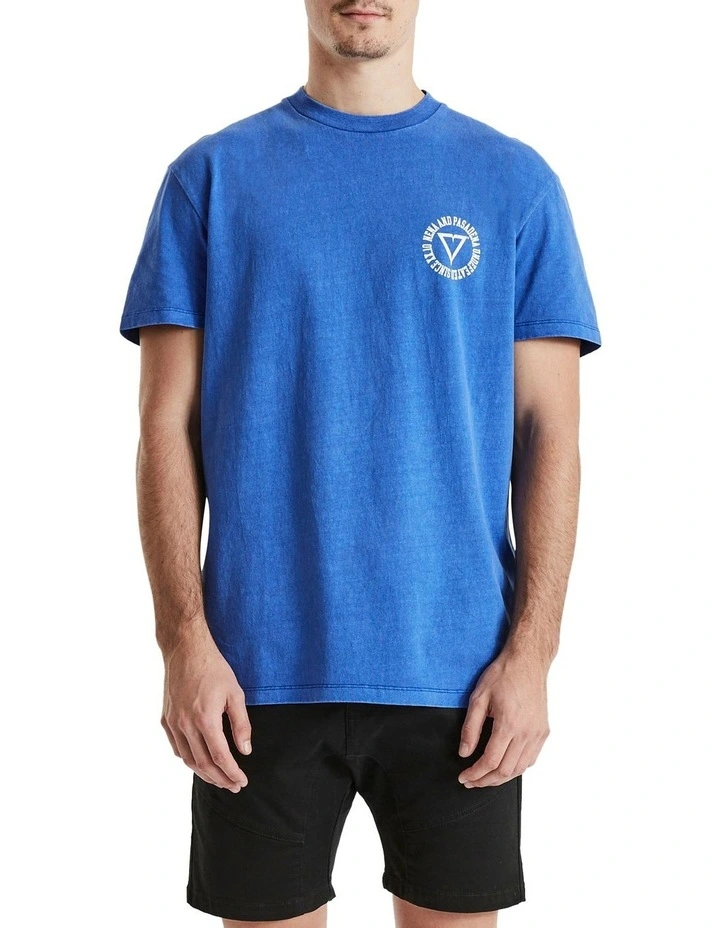 Defeat Relaxed Tee In Blue 4 Defeat Relaxed Tee In Blue - Image 2