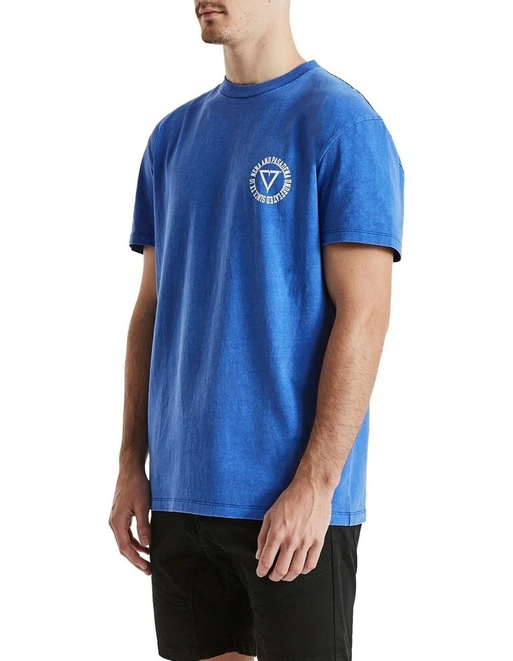 Defeat Relaxed Tee In Blue 5 Defeat Relaxed Tee In Blue - Image 3