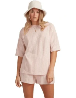 Billabong Sunset Knit Top In Peachy Haze