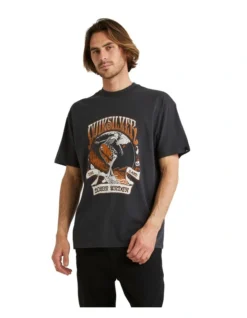 Quiksilver Heavy Water Short Sleeve T-Shirt In Black