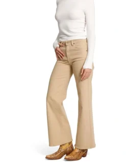 Keith Wide Leg Cargo Jeans In Sand -Myer Fashion Store 959199580 3 720x928