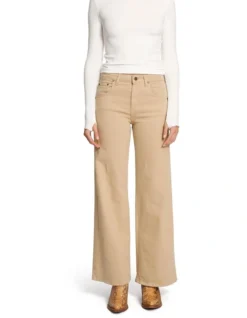 Keith Wide Leg Cargo Jeans In Sand -Myer Fashion Store 959199580 4 720x928