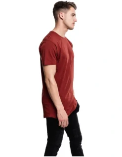 URBAN CLASSICS Mens Shaped Long Tee In Rusty -Myer Fashion Store 959529250 3 720x928