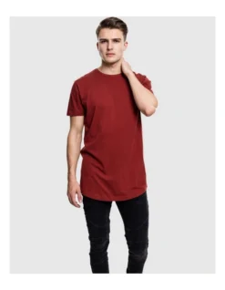 URBAN CLASSICS Mens Shaped Long Tee In Rusty -Myer Fashion Store 959529250 7 720x928