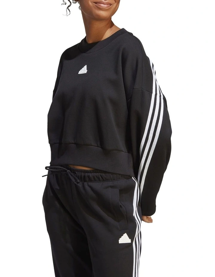 ADIDAS Future Icons 3-Stripes Sweatshirt In Black 3 ADIDAS Future Icons 3-Stripes Sweatshirt In Black