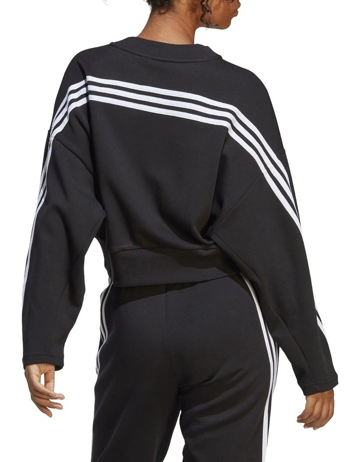 ADIDAS Future Icons 3-Stripes Sweatshirt In Black 4 ADIDAS Future Icons 3-Stripes Sweatshirt In Black - Image 2