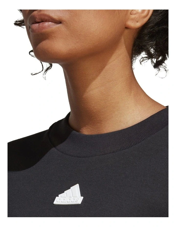 ADIDAS Future Icons 3-Stripes Sweatshirt In Black 6 ADIDAS Future Icons 3-Stripes Sweatshirt In Black - Image 4