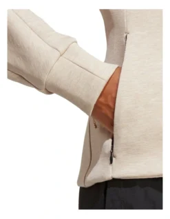 ADIDAS Mission Victory Slim Fit Full-Zip Hoodie In Beige -Myer Fashion Store 959573800 5 720x928