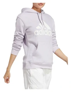 ADIDAS Essentials Big Logo Regular Fleece Hoodie In Purple -Myer Fashion Store 959574250 3 720x928