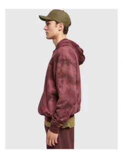 URBAN CLASSICS Tie Dyed Hoody In Red -Myer Fashion Store 959633830 3 720x928