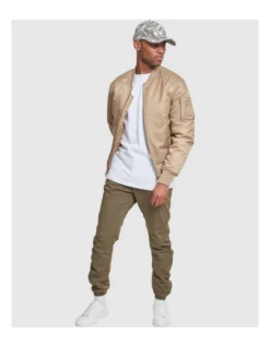 URBAN CLASSICS Tech Bomber Jacket In Beige 11 URBAN CLASSICS Tech Bomber Jacket In Beige -Myer Fashion Store 959635990 5 720x928