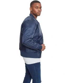 URBAN CLASSICS Tech Bomber Jacket In Navy -Myer Fashion Store 959636080 4 720x928