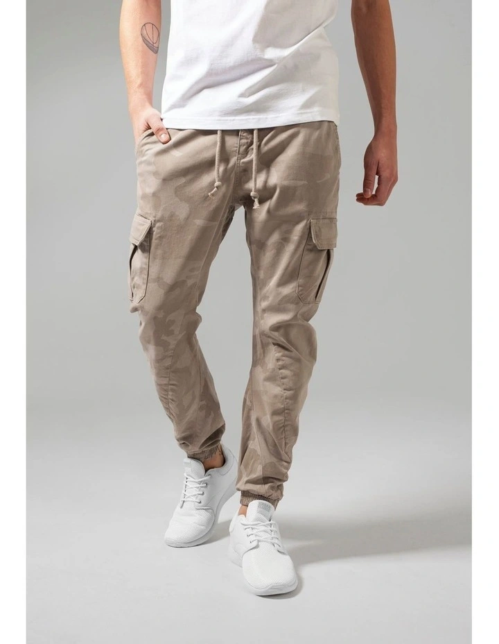 URBAN CLASSICS Camo Cargo Jogging Pants In Sand 4 URBAN CLASSICS Camo Cargo Jogging Pants In Sand - Image 2