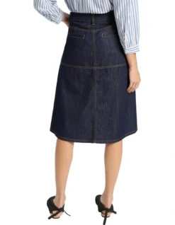 Jodie Denim Skirt In Indigo 8 Jodie Denim Skirt In Indigo -Myer Fashion Store 959726260 3 720x928