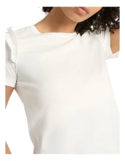 Karen Ruffle Tee In Ivory -Myer Fashion Store 959731120 4 720x928