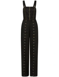 Abstract After Dark Neat Fit Jumpsuit In Faded Black -Myer Fashion Store 959740480 6 720x928