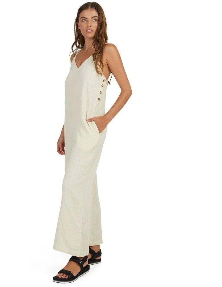 Roxy Summer Icon Jumpsuit In Beige 5 Roxy Summer Icon Jumpsuit In Beige - Image 3