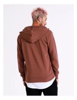 Mitchell Zip Thru Hoodie In Red -Myer Fashion Store 960258700 5 720x928