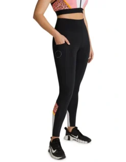 Blaze Pocket Full Length Tights In Multi