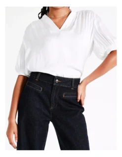 Basque Recycled Cotton Blend Wide Leg Jean Indigo -Myer Fashion Store 960417100 4 720x928