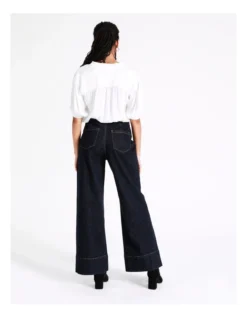 Basque Recycled Cotton Blend Wide Leg Jean Indigo -Myer Fashion Store 960417100 7 720x928