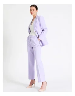 Recycled Blend Straight Leg Suit Pant In Lavender -Myer Fashion Store 960425380 4 1 720x928