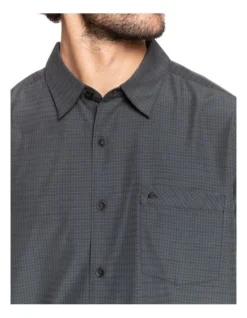 Quiksilver Waterman Centinela Short Sleeve Shirt In Black -Myer Fashion Store 960607720 4 720x928