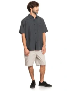 Quiksilver Waterman Centinela Short Sleeve Shirt In Black -Myer Fashion Store 960607720 5 720x928