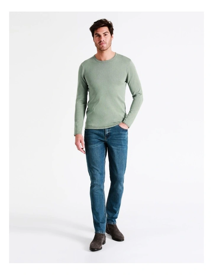 Cole Crew Pullover In Green 4 Cole Crew Pullover In Green - Image 2