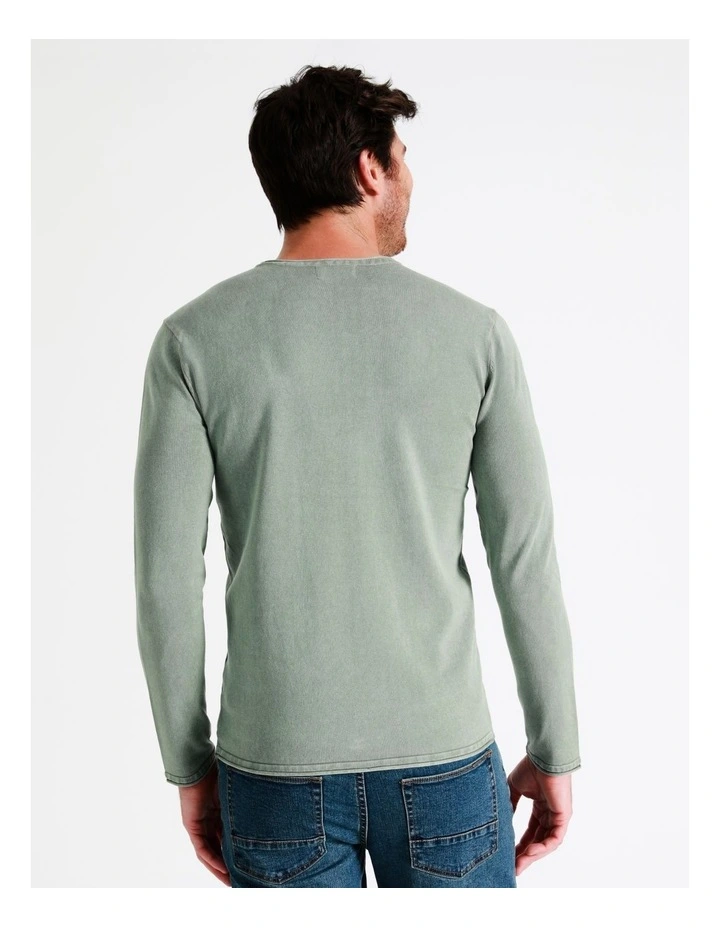 Cole Crew Pullover In Green 8 Cole Crew Pullover In Green - Image 6