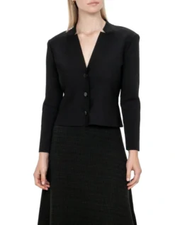 Notched Collar Milano Jacket In Black -Myer Fashion Store 960813550 3 720x928