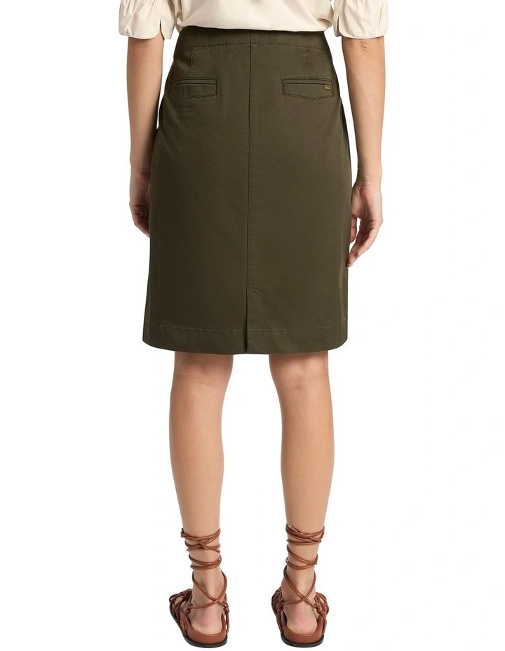 Rhoda Utility Pencil Skirt In Green 5 Rhoda Utility Pencil Skirt In Green - Image 3