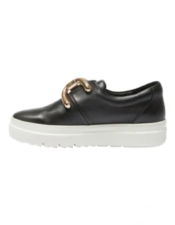Banjo Sneakers In Black/Gold Leather -Myer Fashion Store 962598700 3 720x928