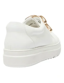 Banjo Sneakers In White/Gold Leather 12 Banjo Sneakers In White/Gold Leather -Myer Fashion Store 962598790 4 720x928