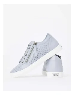 Ziggy Leather Sneaker In Grey Blue -Myer Fashion Store 962643880 5 720x928