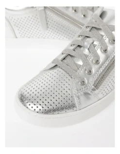 Ziggy Leather Sneaker In Silver -Myer Fashion Store 962644600 5 720x928