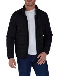 Midweight Puffer Jacket In Black