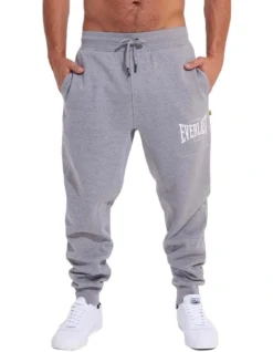 Everlast Worldwide Slim Fleece Trackpant In Grey Marle