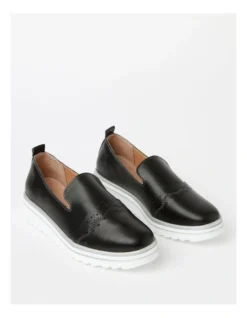Regatta Capture Flat Shoes In Black Leather -Myer Fashion Store 963137620 4 720x928